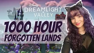 1000 HOUR FORGOTTEN LANDS 💜💀🖤// Disney Dreamlight Valley Tour