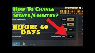 How to Change Pubg Mobile Server 😉 HOW TO CHANGE SERVER IN PUBG MOBILE🔥 SERVER LOCK PUBG MOBILE