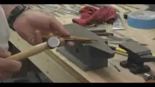 Straight Razor Repair-Tightening the hinge pin