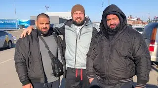 Прилёт ГРУЗИНСКОГО ХАЛКА.  Левана Сагинашвили💪 скоро сделаю замер его силовых 💪