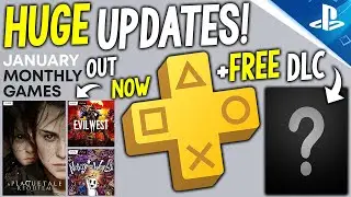 HUGE PS Plus January UPDATES! Free PS+ Games OUT NOW, Huge Free PS Plus DLC + More PlayStation News