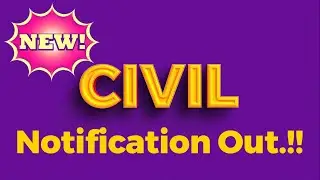 Civil notification out..!! Assistant engineer Civil New Notification | ica engineering academy
