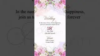 Animated Wedding Invitation | Wedding Invitation | Engagement Invitation Video | Sameer & Priyanka