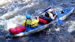 Spływ rzeką Kałgą w rosyjskiej Karelii w 2018
