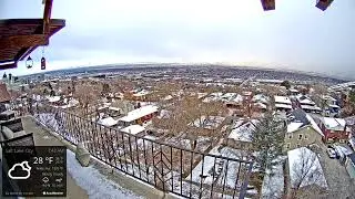 Morning snowstorm timelapse, March 26th, 2023
