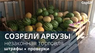 В Саратове штрафуют продавцов арбузов