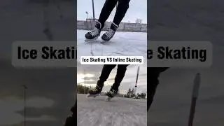 Ice Skating VS Inline Skating 🔥😱 