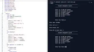 C++ Project on College Management System
