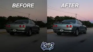 How To Edit Rollers - Car Photography Editing, Settings and Tips (R32 SKYLINE)