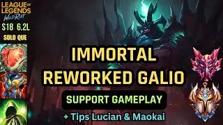 I Became an Unkillable RAIDBOSS Galio Support in Legendary Queue | Wild Rift
