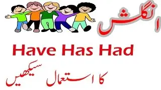 How to Use have Has had been Learn in Urdu Hindi