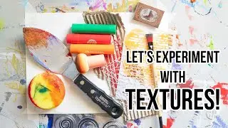 WOW! EXPERIMENT with your ACRYLIC PAINTING by adding TEXTURES