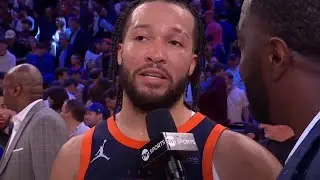 Jalen Brunson Post Game Interview Knicks Lead The Series 2 - 0 Against The Pacers