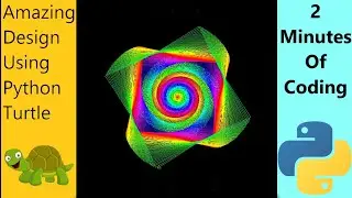 Python Turtle Code for Graphics Animation design | python turtle Art 