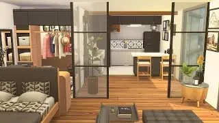 COTTAGE LIVING APARTMENT (1310 21 Chic Street)  🌆 Sims 4 Speed Build Stop Motion (NO CC)