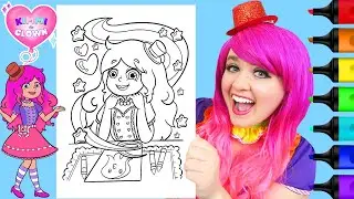 Coloring Kimmi The Clown | Markers