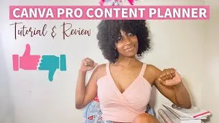 Canva Pro Social Media Planner Tutorial and Review