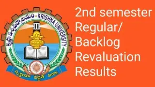 Krishna University 2nd Semester Regular/Backlog Revaluation Results 2023/KRU 2nd Sem RV Results