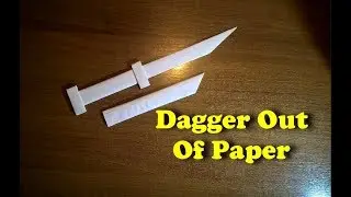 How to make a Dagger with a sheath out of office paper