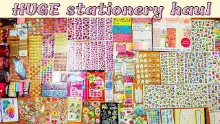 HUGE stationery haul: stickers, washi tape, scrapbook paper, ribbons, and more