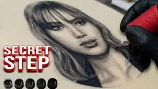 Portrait Tutorial Tattoo Shading | Smooth Blending & Final Touch Techniques