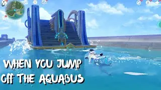 When you jump off the aquabus and try to get back on..