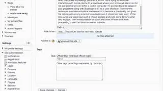 Moodle - Blog menu block