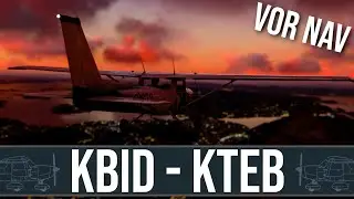 🔴 KBID to KTEB: VOR Navigation Challenge - Scenic Northeast Flight in MSFS!