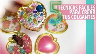 Técnicas fáciles para resina. Swarovski, shaker, flores secas naturales, corazón y foil nail art.
