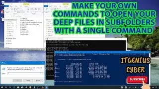 HOW TO CREATE YOUR OWN COMMAND IN WINDOWS TO OPEN ANY DEEP SUBFOLDERS, FILE, SOFTWARE OR APPLICATION