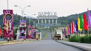 Bus Tour With Guide At Ramoji Film City Hyderabad #ramojifilmcity #hyderabad #tour #tourism #aahana