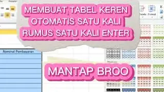 cara membuat tabel secara otomatis di excel