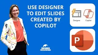How to use Designer to edit slides created by Copilot