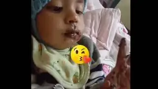 Shorts❤||cute baby chocolate eating video please support my channel frnds