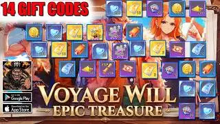 Voyage Will: Epic Treasure | All 14 Gift Codes & How to Redeem | Voyage Will Epic Treasure 14 Codes