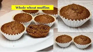 Cupcake recipe with whole wheat flour | 💯% whole wheat muffins | No Maida  | cupcakes recipe|