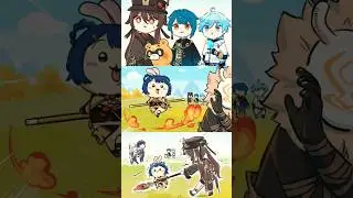 イイヤｱｱｱハｱｱーーッッ‼️#HuTao #Guoba #Xingqiu #Chongyun #Xiangling #Shenhe #Yelan #GenshinImpact #shortvideo