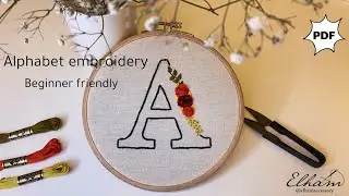 Alphabet Embroidery step by step for beginners PDF Pattern: ''Alphabet - 26 letters '' 2023
