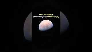 Earth vs Beta pictoris b 😵‍💫 #shorts #space #cosmos #astronomy #universe