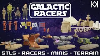 Galactic Racers Kickstarter | Tabletop Terrain | Print at Home