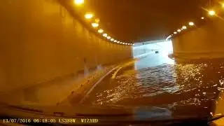 Test hamulców i czarna łódź podwodna