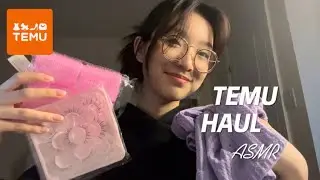 ASMR TEMU HAUL 🛍️ || plastic crunch led, fabric textures and more!