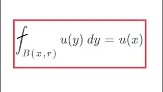 Laplace Mean Value Formula