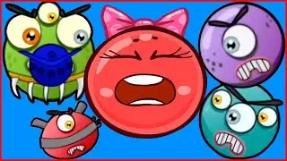 Сражение красного шарика против Босса инопланетян.Red Ball 4 от Фаника про шар