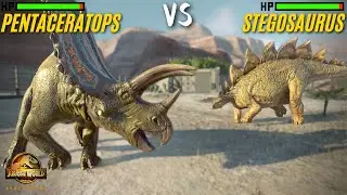 Who is the Strongest Herbivore? Arena Fight Tournament in Jurassic World Evolution 2 | JWE2