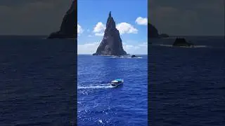 Ball’s Pyramid ⛰️ the tallest sea stack in the world rising 1,852 feet above the Tasman sea 🌊