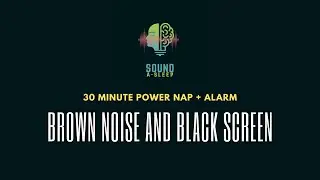 30 min power nap or meditation with brown noise and alarm