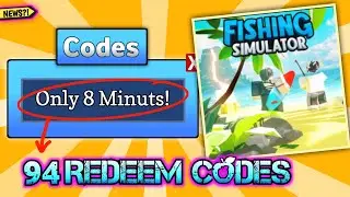 CODE Fishing Simulator ROBLOX 🐟 - ALL CODES[94 REDEEM CODES]⁉️
