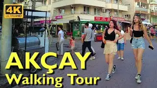 Edremit Akcay Walking Tour 4K UHD 50fps | Bus Terminal - Republic Blv - Akçay Kordon
