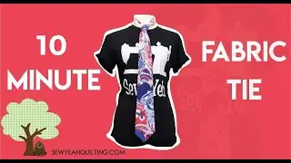 How to Make a Tie in 10 Minutes With Any Fabric!